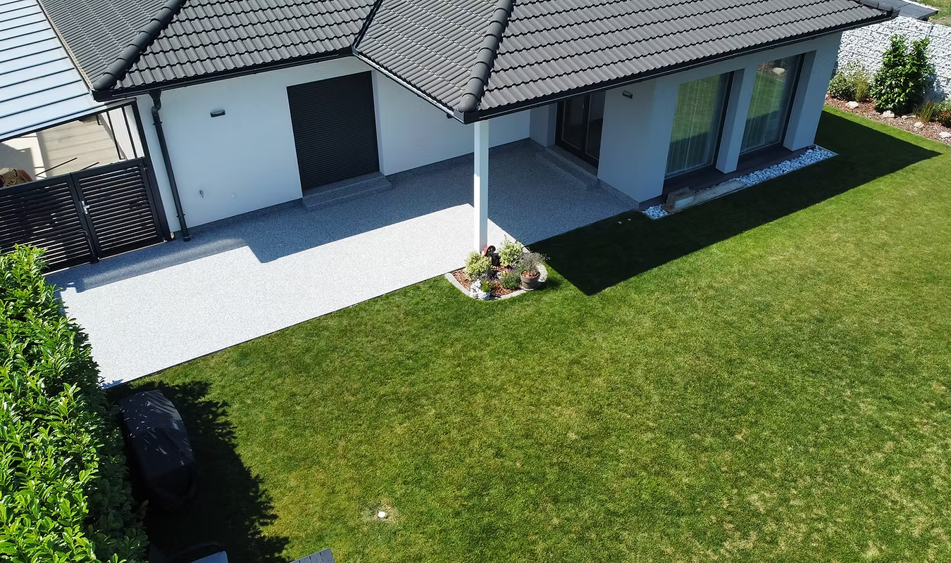 Premium Steinteppich Terrasse